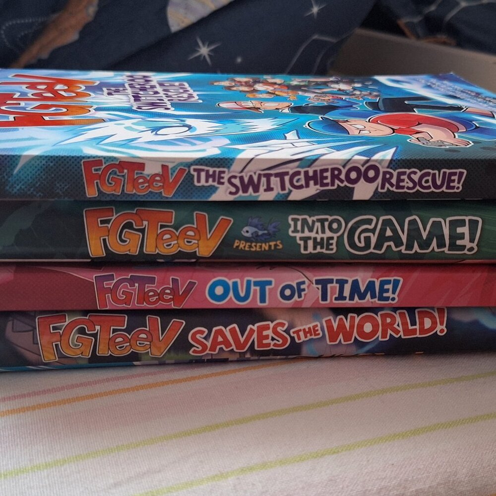 FGTEEV BOOKS 1-4 ALL KIND OF NEW  (EXCEPT ONE)